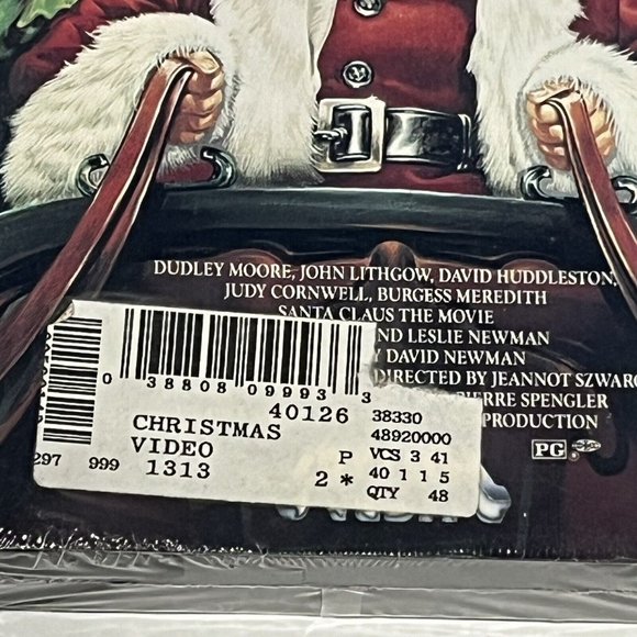 Vintage 1990 Santa Claus The Movie Dudley Moore Movie VHS Sealed  Video Treasure - Picture 3 of 15